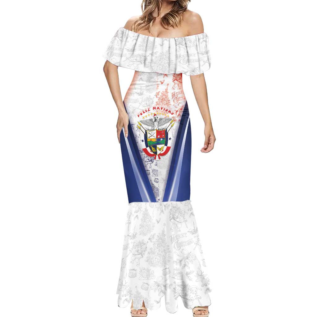 Panama Christmas Mermaid Dress Coat Of Arms Santa Harpy - Wonder Print Shop