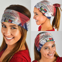 Panama Christmas Neck Gaiter Coat Of Arms Santa Harpy - Wonder Print Shop