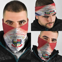 Panama Christmas Neck Gaiter Coat Of Arms Santa Harpy - Wonder Print Shop