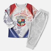 Panama Christmas Pajama Set Coat Of Arms Santa Harpy - Wonder Print Shop