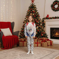 Panama Christmas Pajama Set Coat Of Arms Santa Harpy - Wonder Print Shop