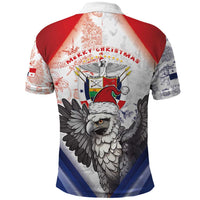 Panama Christmas Polo Shirt Coat Of Arms Santa Harpy - Wonder Print Shop