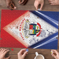 Panama Christmas Puzzle Coat Of Arms Santa Harpy - Wonder Print Shop