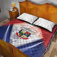 Panama Christmas Quilt Bed Set Coat Of Arms Santa Harpy - Wonder Print Shop