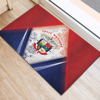 Panama Christmas Rubber Doormat Coat Of Arms Santa Harpy - Wonder Print Shop