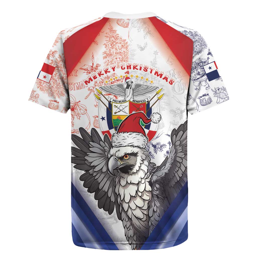 Panama Christmas Rugby Jersey Coat Of Arms Santa Harpy - Wonder Print Shop
