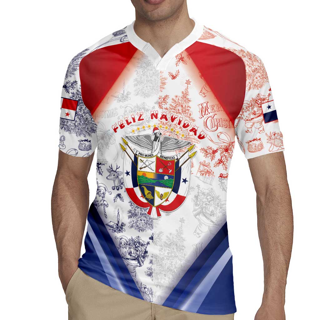 Panama Christmas Rugby Jersey Coat Of Arms Santa Harpy - Wonder Print Shop