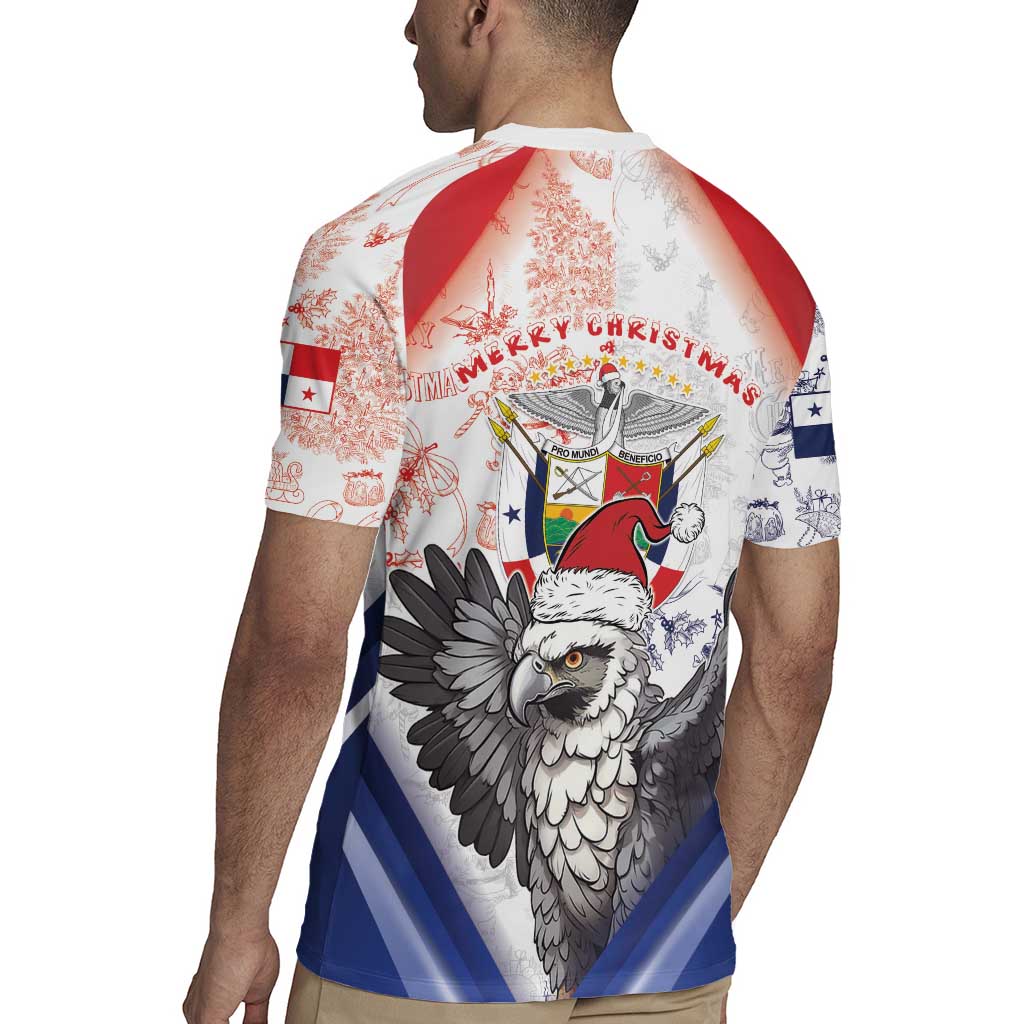 Panama Christmas Rugby Jersey Coat Of Arms Santa Harpy - Wonder Print Shop