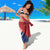 Panama Christmas Sarong Coat Of Arms Santa Harpy - Wonder Print Shop