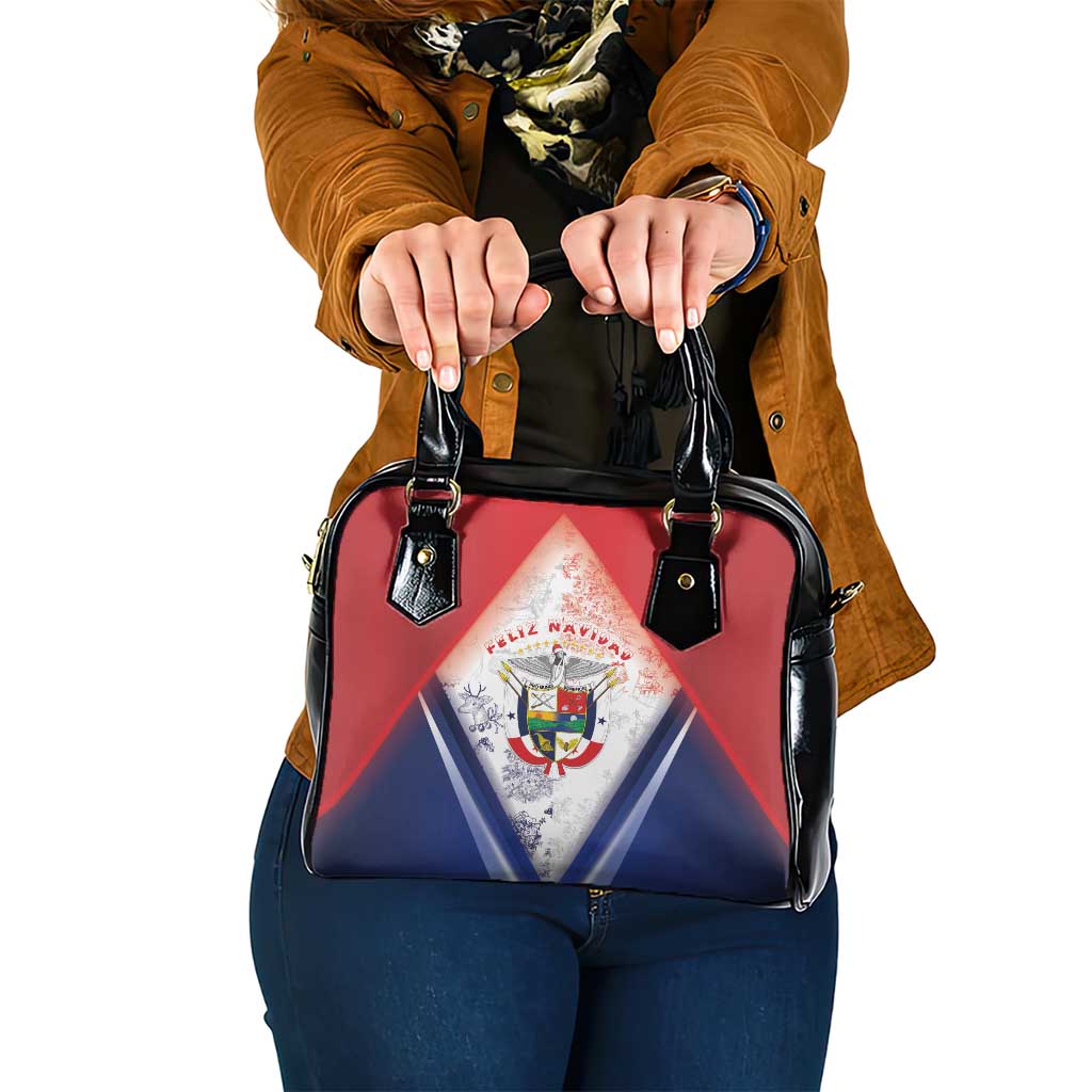 Panama Christmas Shoulder Handbag Coat Of Arms Santa Harpy - Wonder Print Shop