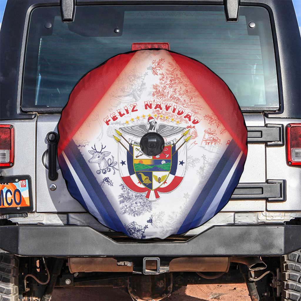 Panama Christmas Spare Tire Cover Coat Of Arms Santa Harpy - Wonder Print Shop