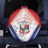Panama Christmas Spare Tire Cover Coat Of Arms Santa Harpy - Wonder Print Shop
