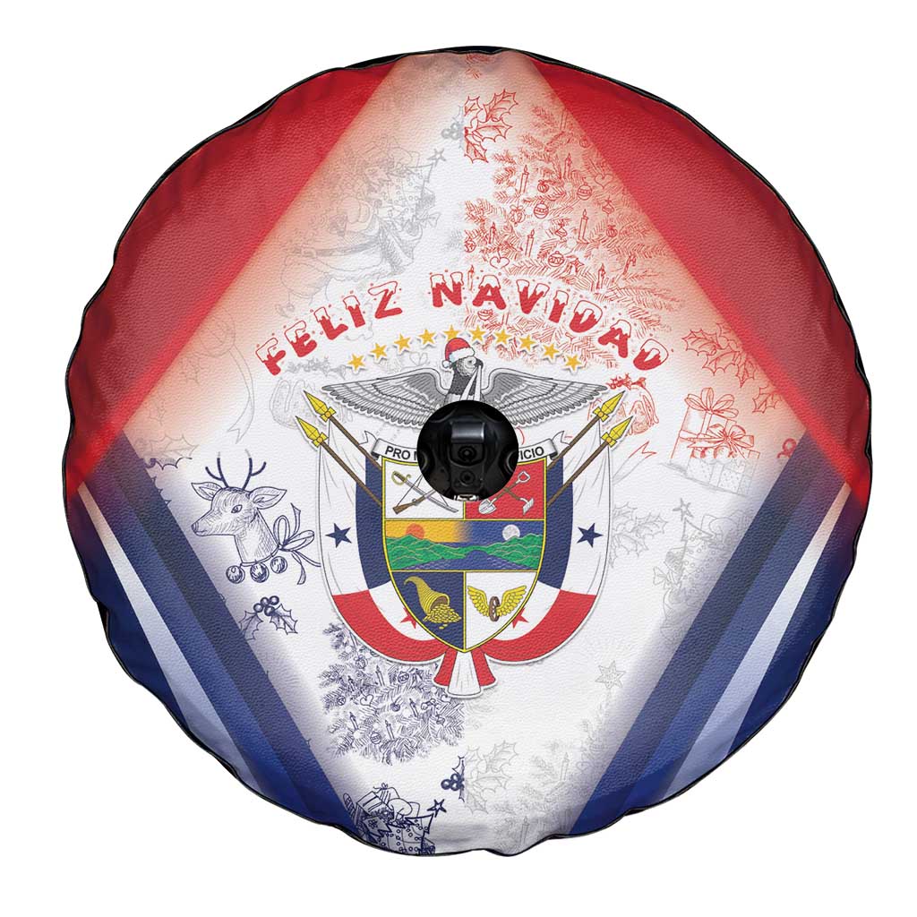 Panama Christmas Spare Tire Cover Coat Of Arms Santa Harpy - Wonder Print Shop
