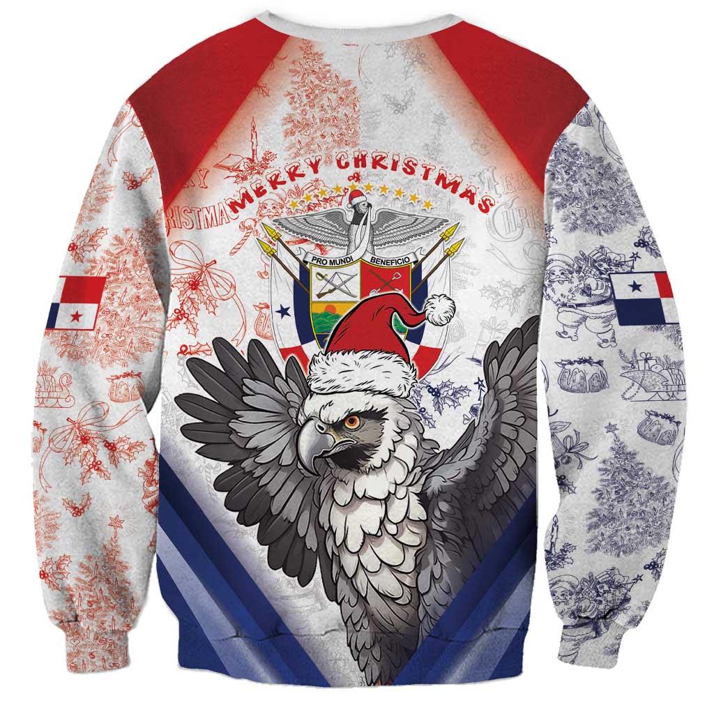 Panama Christmas Sweatshirt Coat Of Arms Santa Harpy - Wonder Print Shop