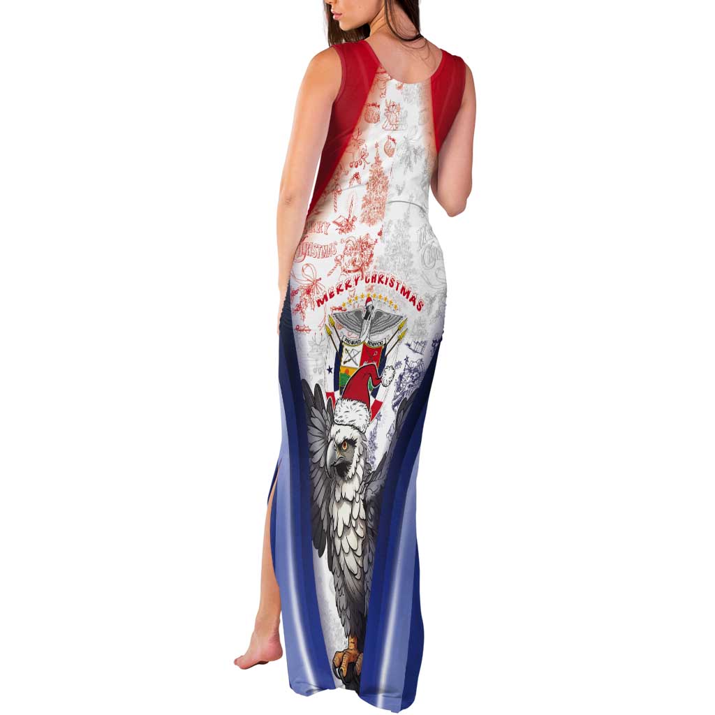 Panama Christmas Tank Maxi Dress Coat Of Arms Santa Harpy - Wonder Print Shop