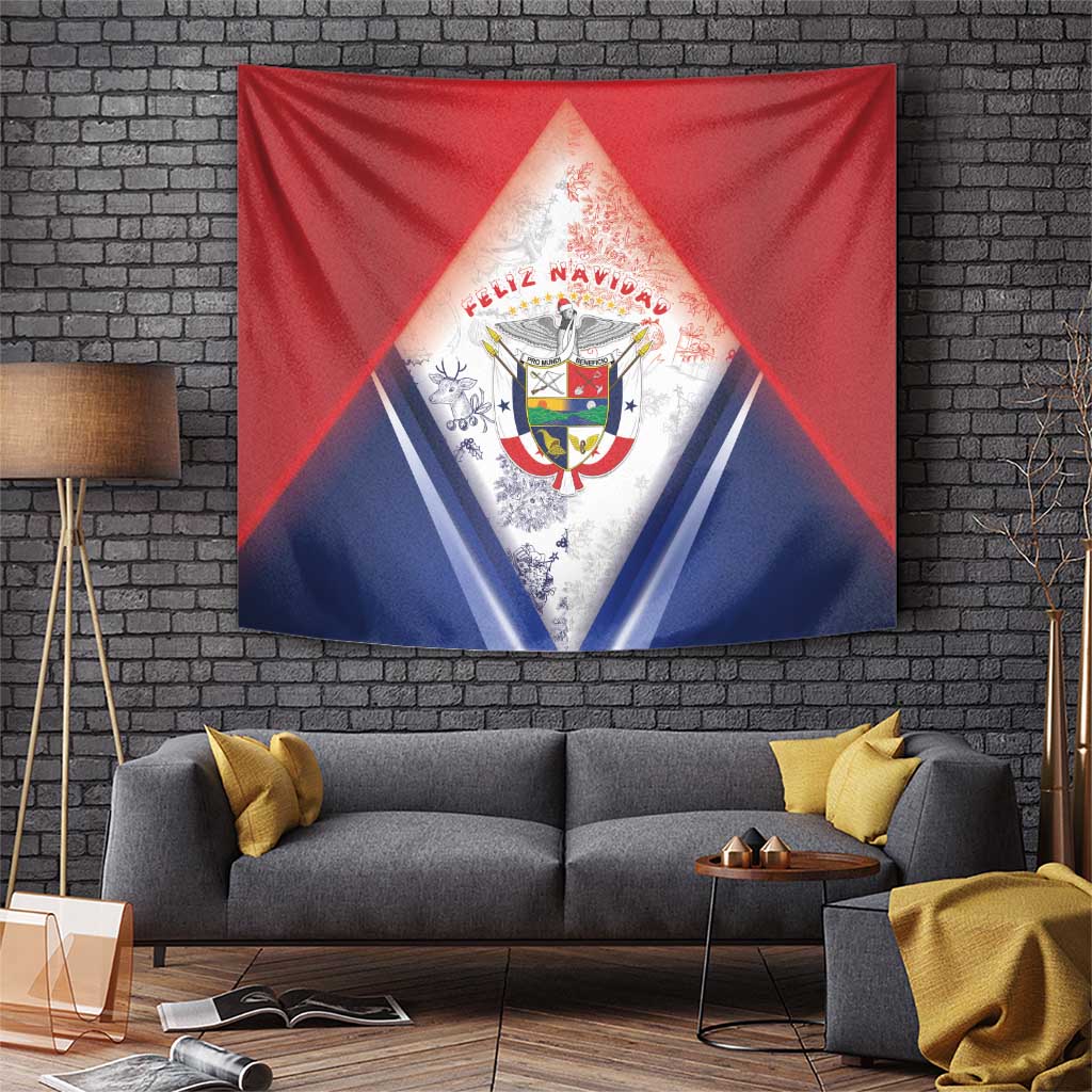 Panama Christmas Tapestry Coat Of Arms Santa Harpy - Wonder Print Shop