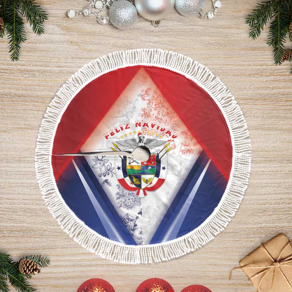 Panama Christmas Tree Skirt Coat Of Arms Santa Harpy - Wonder Print Shop