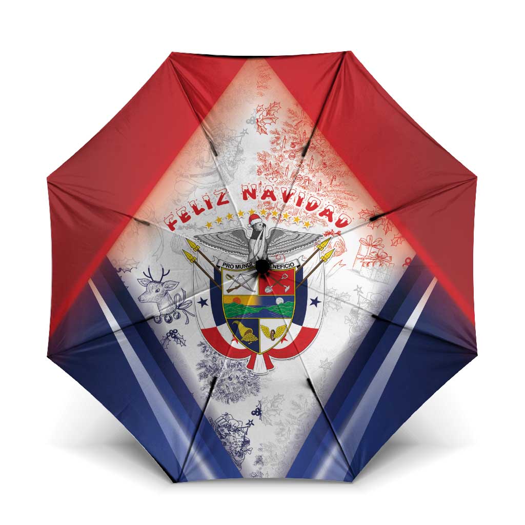 Panama Christmas Umbrella Coat Of Arms Santa Harpy - Wonder Print Shop