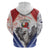 Panama Christmas Zip Hoodie Coat Of Arms Santa Harpy - Wonder Print Shop