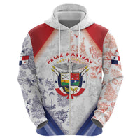 Panama Christmas Zip Hoodie Coat Of Arms Santa Harpy - Wonder Print Shop