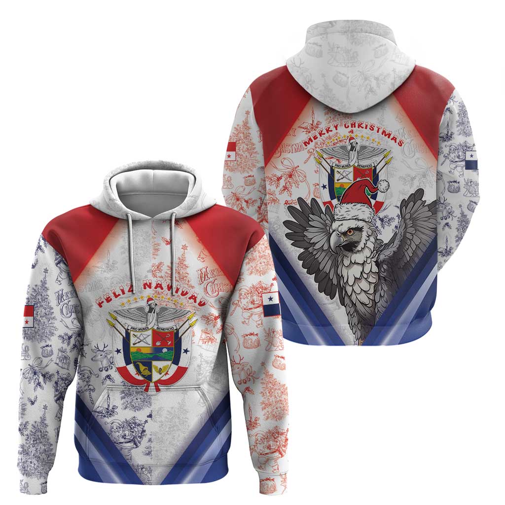 Panama Christmas Zip Hoodie Coat Of Arms Santa Harpy - Wonder Print Shop