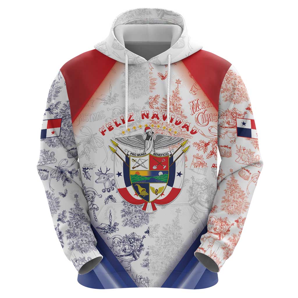 Panama Christmas Zip Hoodie Coat Of Arms Santa Harpy - Wonder Print Shop