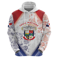 Panama Christmas Zip Hoodie Coat Of Arms Santa Harpy - Wonder Print Shop