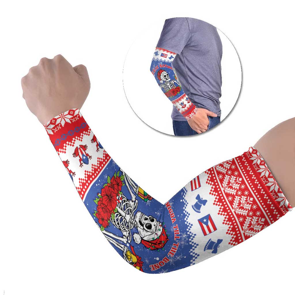 Puerto Rico Christmas Arm Sleeves Boricua Till The Bone - Wonder Print Shop