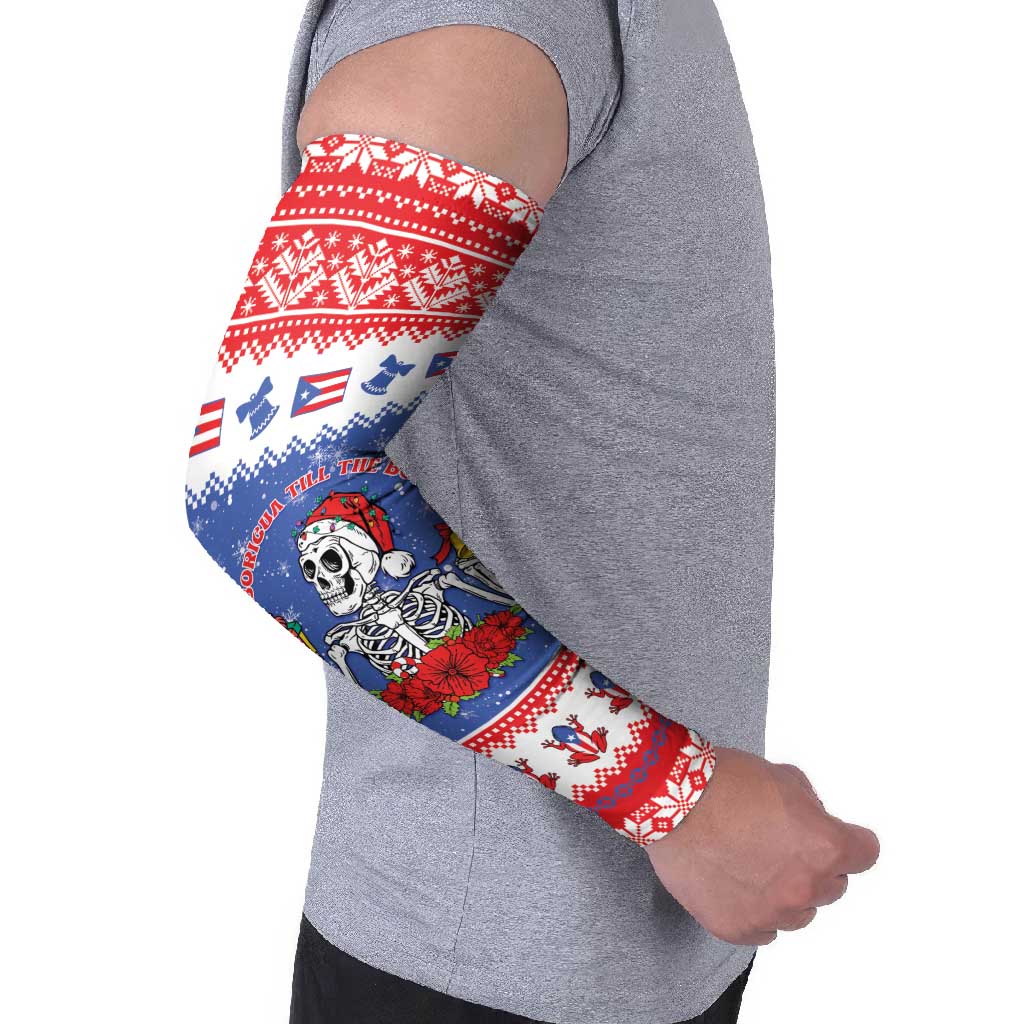 Puerto Rico Christmas Arm Sleeves Boricua Till The Bone - Wonder Print Shop