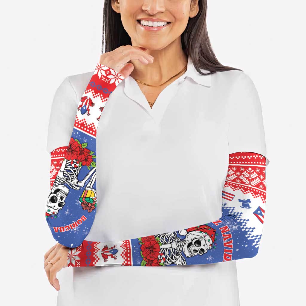 Puerto Rico Christmas Arm Sleeves Boricua Till The Bone - Wonder Print Shop