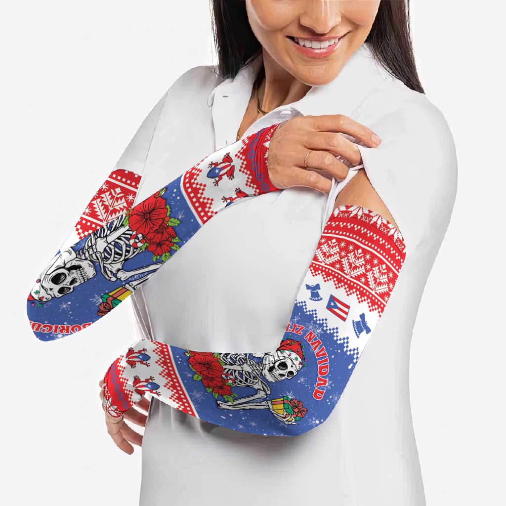 Puerto Rico Christmas Arm Sleeves Boricua Till The Bone - Wonder Print Shop