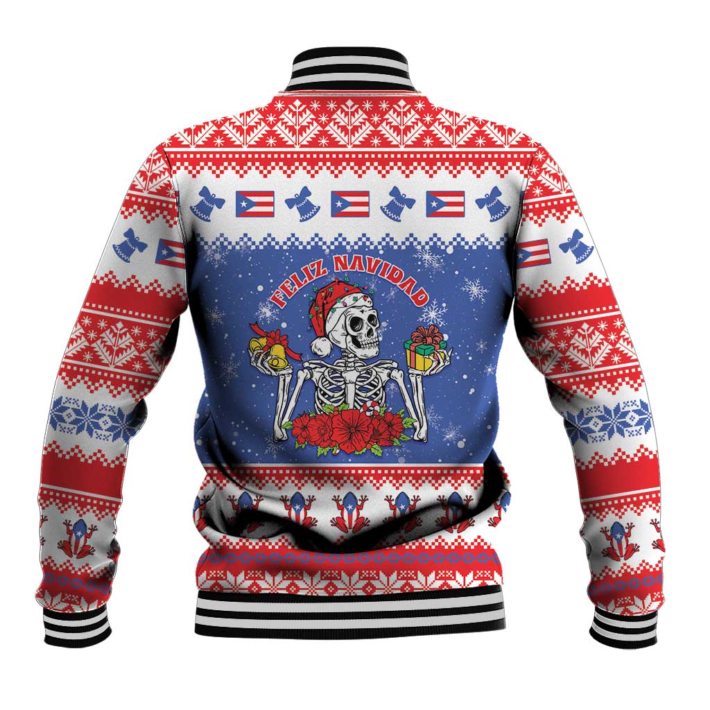 Puerto Rico Christmas Baseball Jacket Boricua Till The Bone - Wonder Print Shop