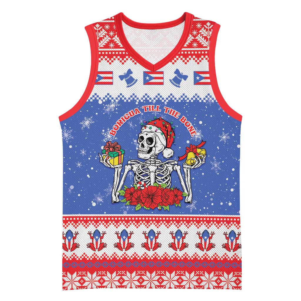 Puerto Rico Christmas Basketball Jersey Boricua Till The Bone - Wonder Print Shop
