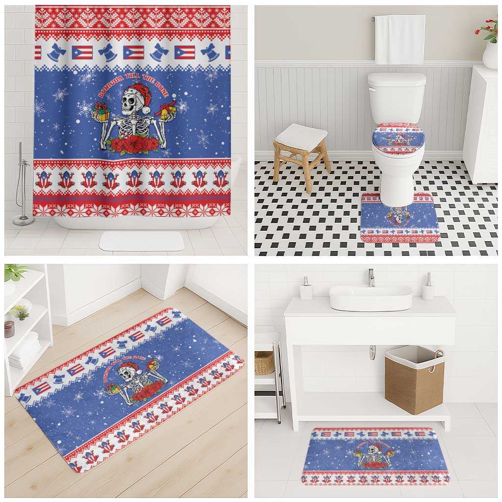 Puerto Rico Christmas Bathroom Set Boricua Till The Bone - Wonder Print Shop