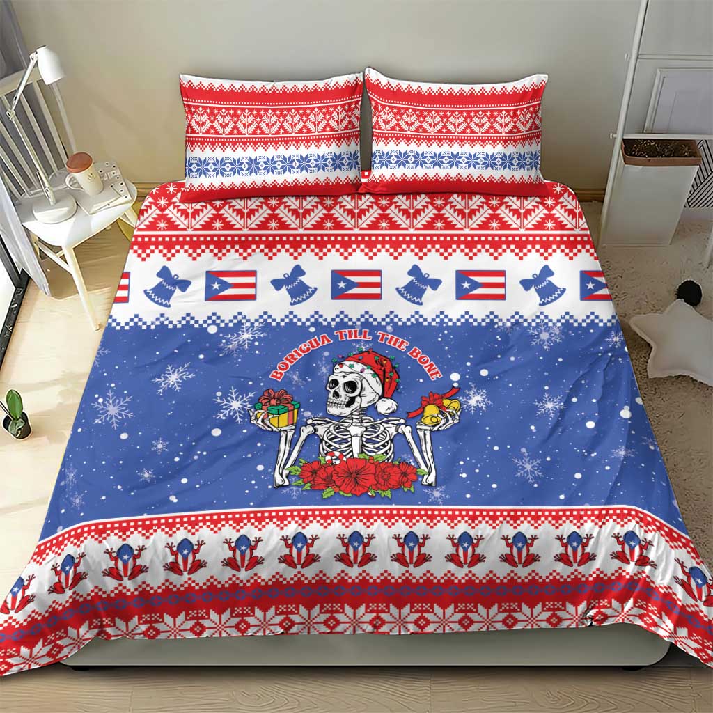Puerto Rico Christmas Bedding Set Boricua Till The Bone - Wonder Print Shop