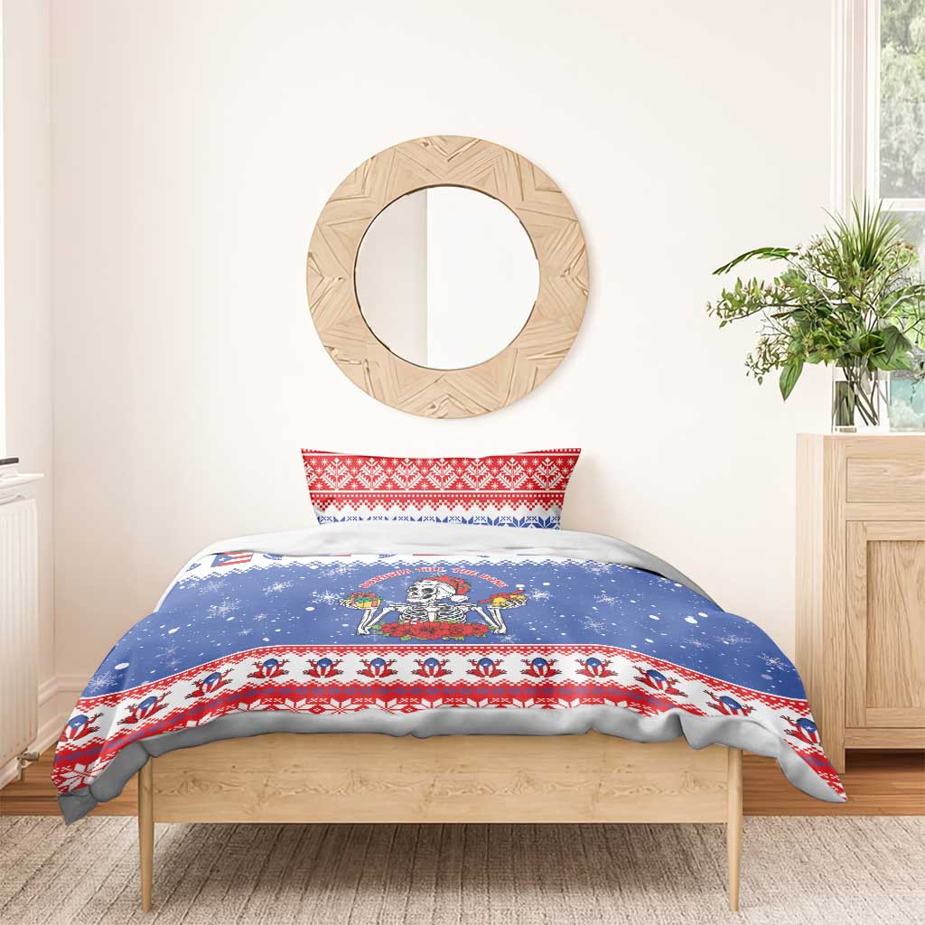 Puerto Rico Christmas Bedding Set Boricua Till The Bone - Wonder Print Shop