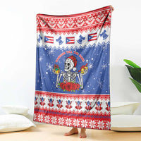 Puerto Rico Christmas Blanket Boricua Till The Bone - Wonder Print Shop