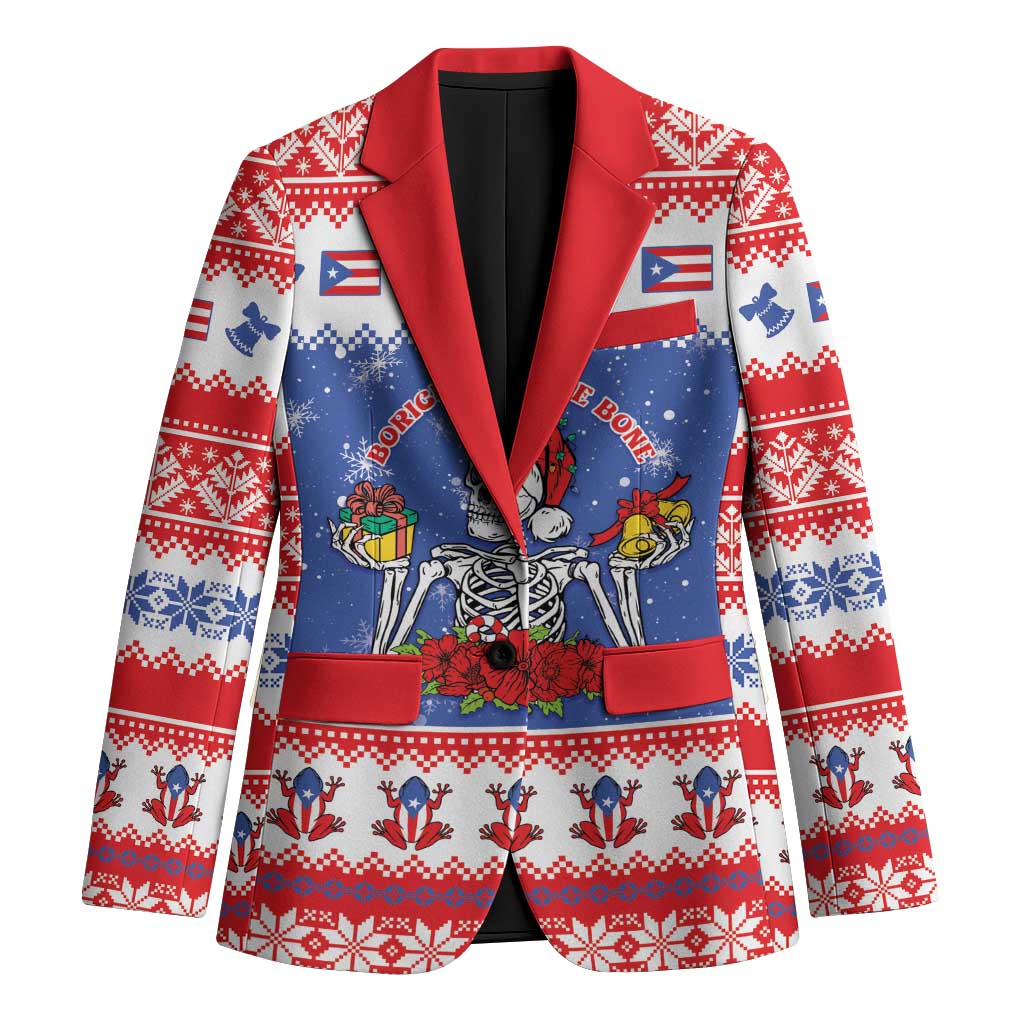 Puerto Rico Christmas Blazer Boricua Till The Bone - Wonder Print Shop