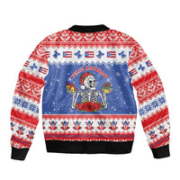 Puerto Rico Christmas Bomber Jacket Boricua Till The Bone - Wonder Print Shop