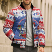 Puerto Rico Christmas Bomber Puffer Jacket Boricua Till The Bone - Wonder Print Shop