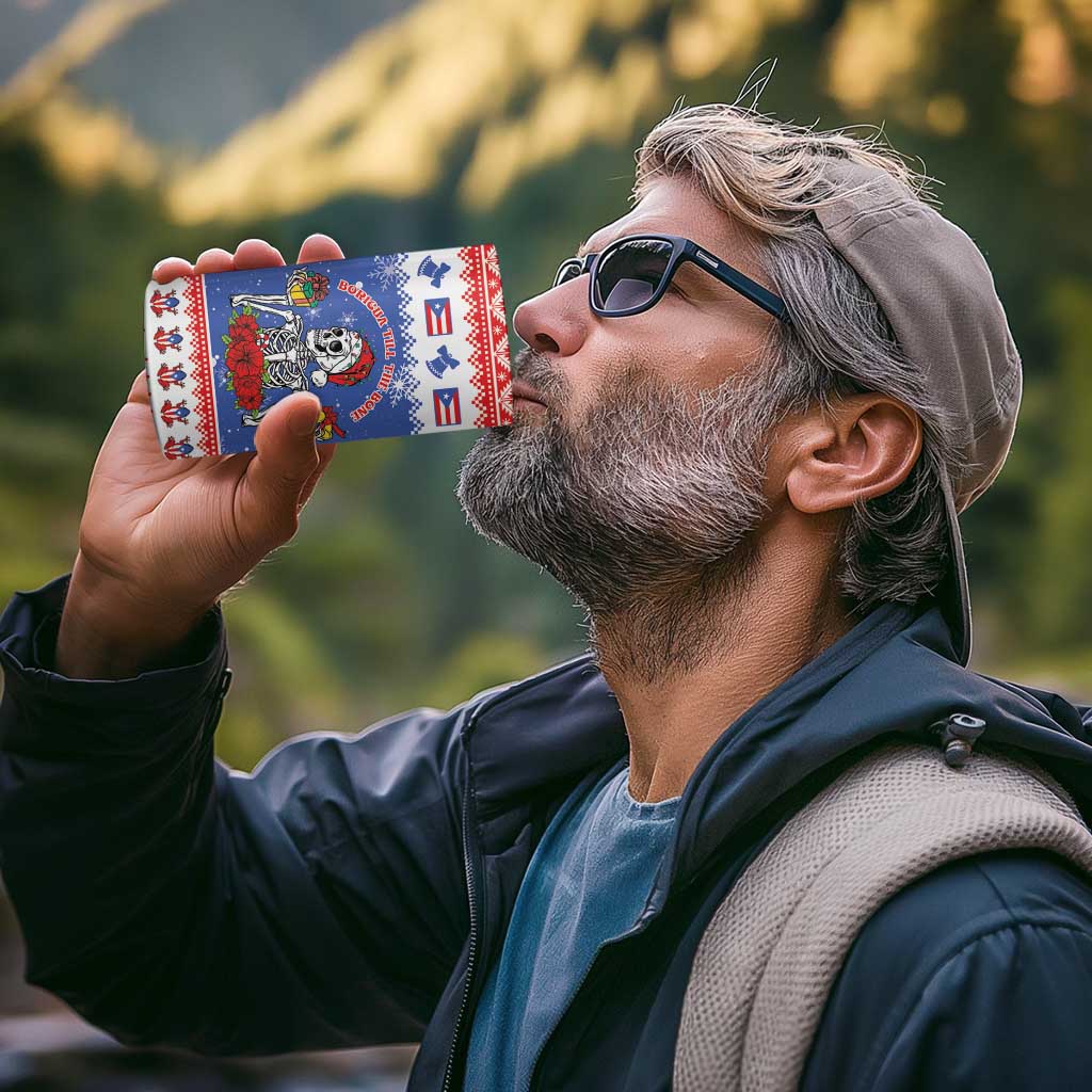 Puerto Rico Christmas 4 in 1 Can Cooler Tumbler Boricua Till The Bone - Wonder Print Shop