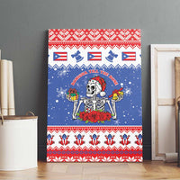 Puerto Rico Christmas Canvas Wall Art Boricua Till The Bone - Wonder Print Shop