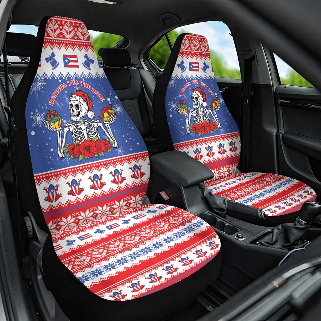 Puerto Rico Christmas Car Seat Cover Boricua Till The Bone - Wonder Print Shop