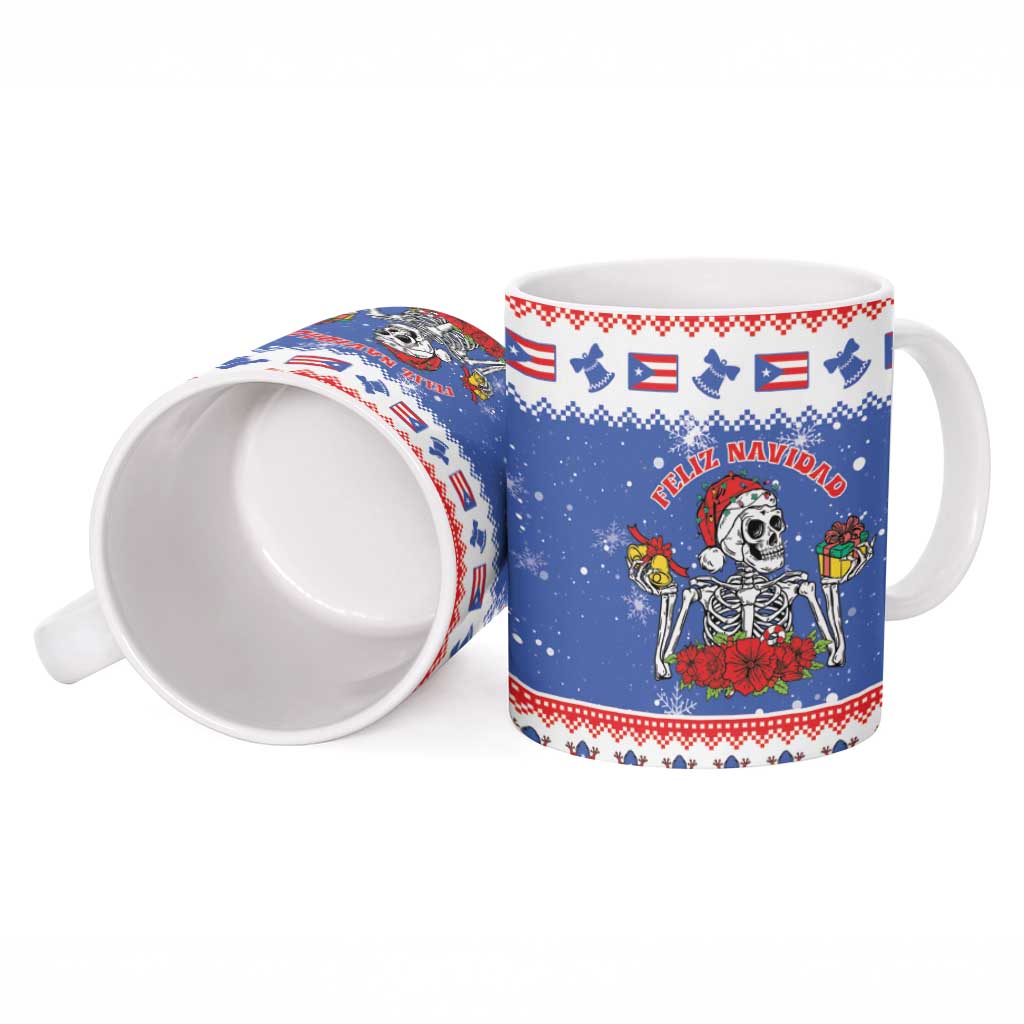 Puerto Rico Christmas Ceramic Mug Boricua Till The Bone - Wonder Print Shop