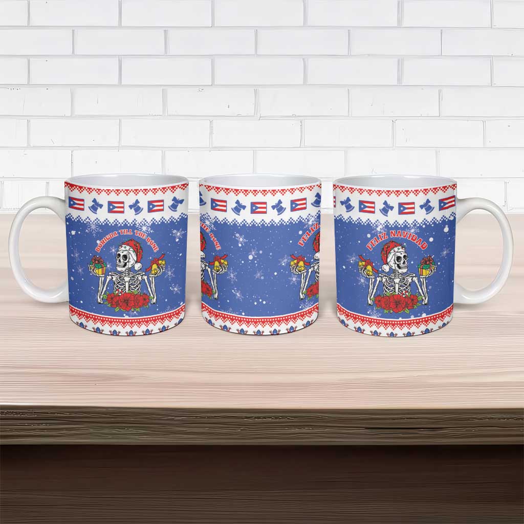 Puerto Rico Christmas Ceramic Mug Boricua Till The Bone - Wonder Print Shop