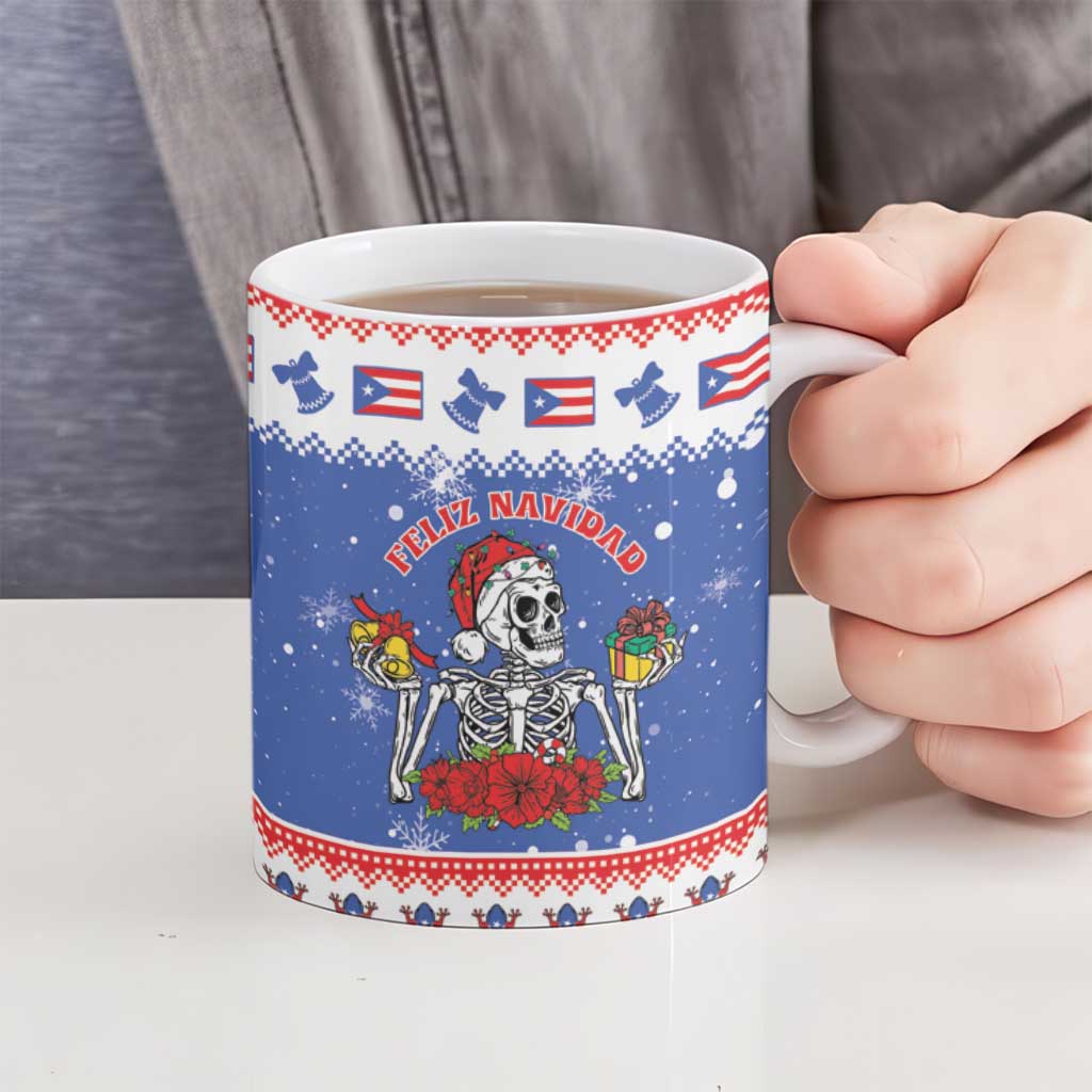 Puerto Rico Christmas Ceramic Mug Boricua Till The Bone - Wonder Print Shop