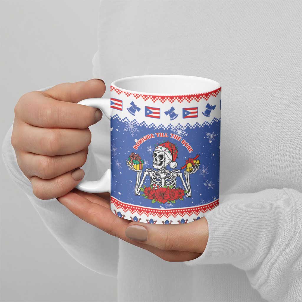 Puerto Rico Christmas Ceramic Mug Boricua Till The Bone - Wonder Print Shop
