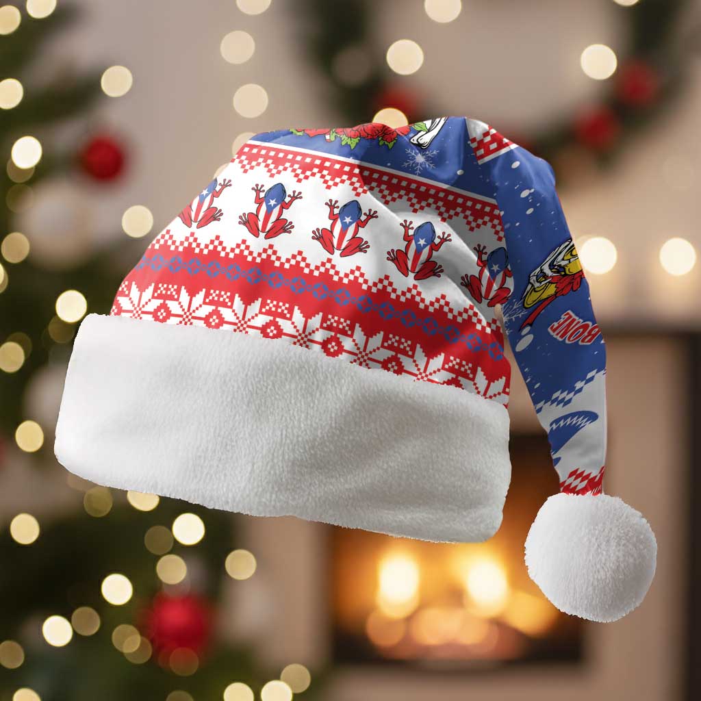 Puerto Rico Christmas Santa Hat Boricua Till The Bone - Wonder Print Shop