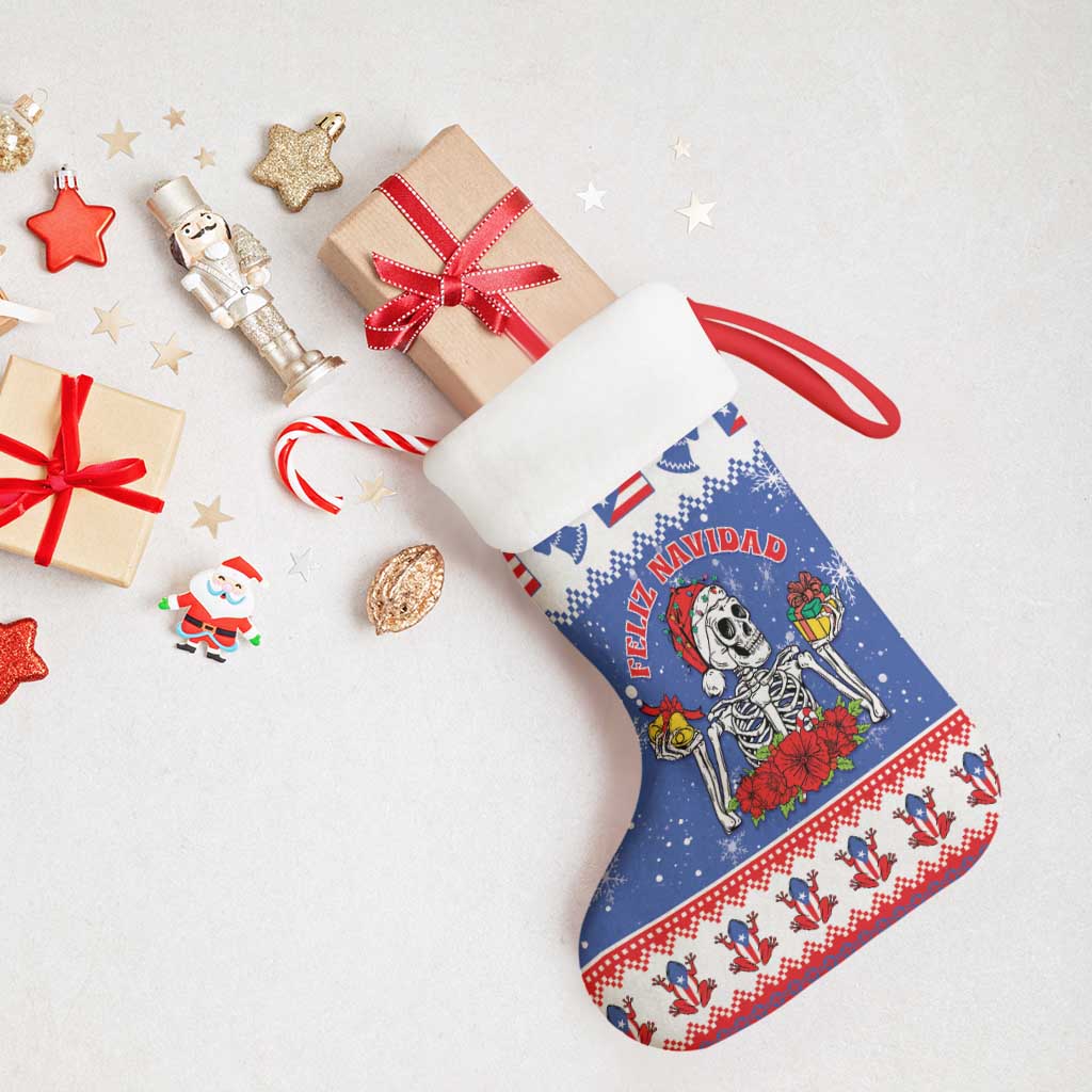Puerto Rico Christmas Stocking Boricua Till The Bone - Wonder Print Shop