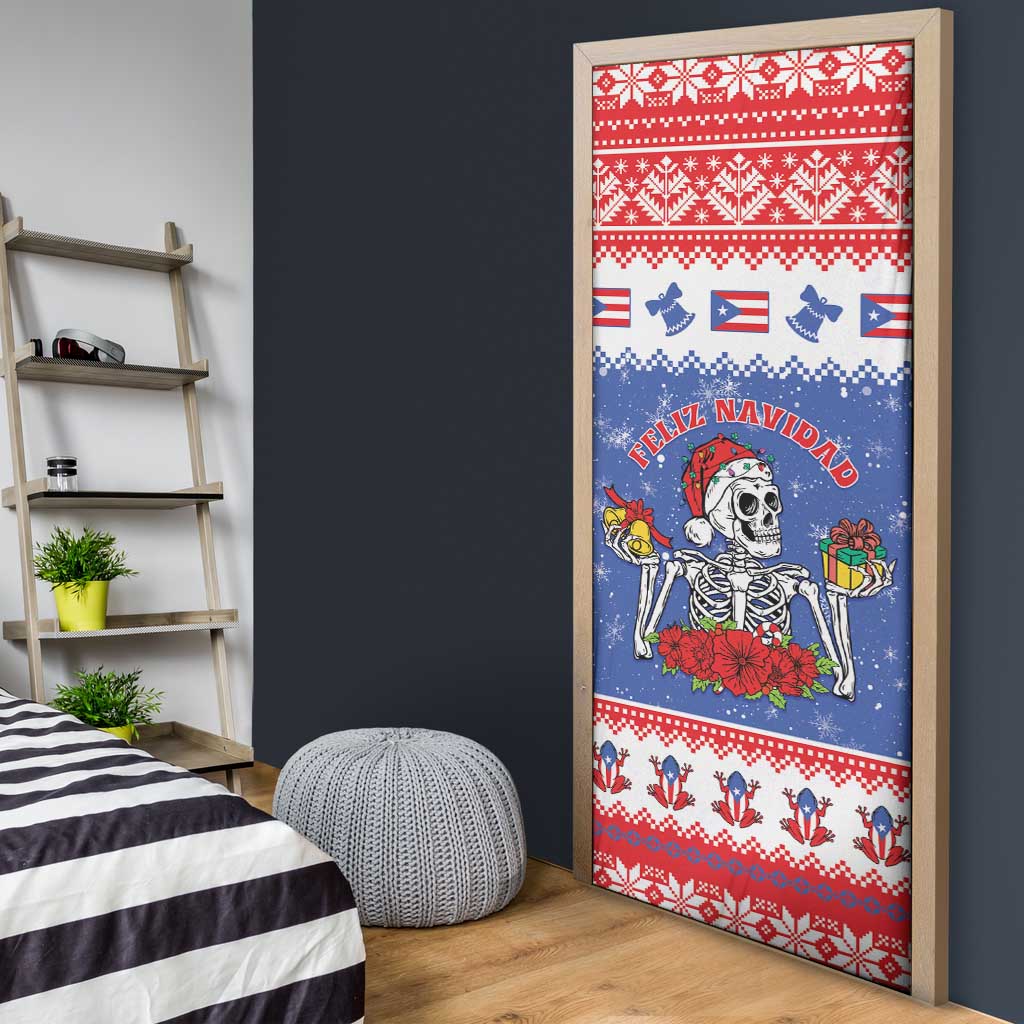 Puerto Rico Christmas Door Cover Boricua Till The Bone - Wonder Print Shop